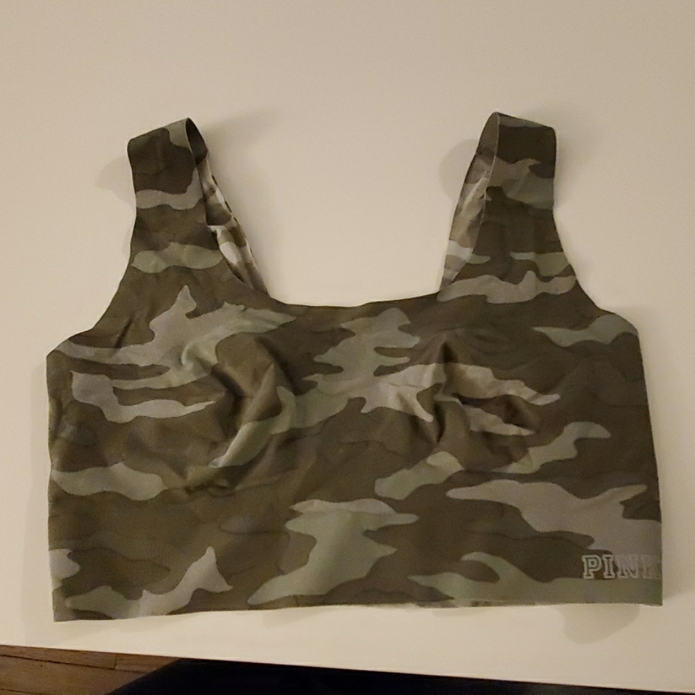 Victoria secret PINK sports bra army colored